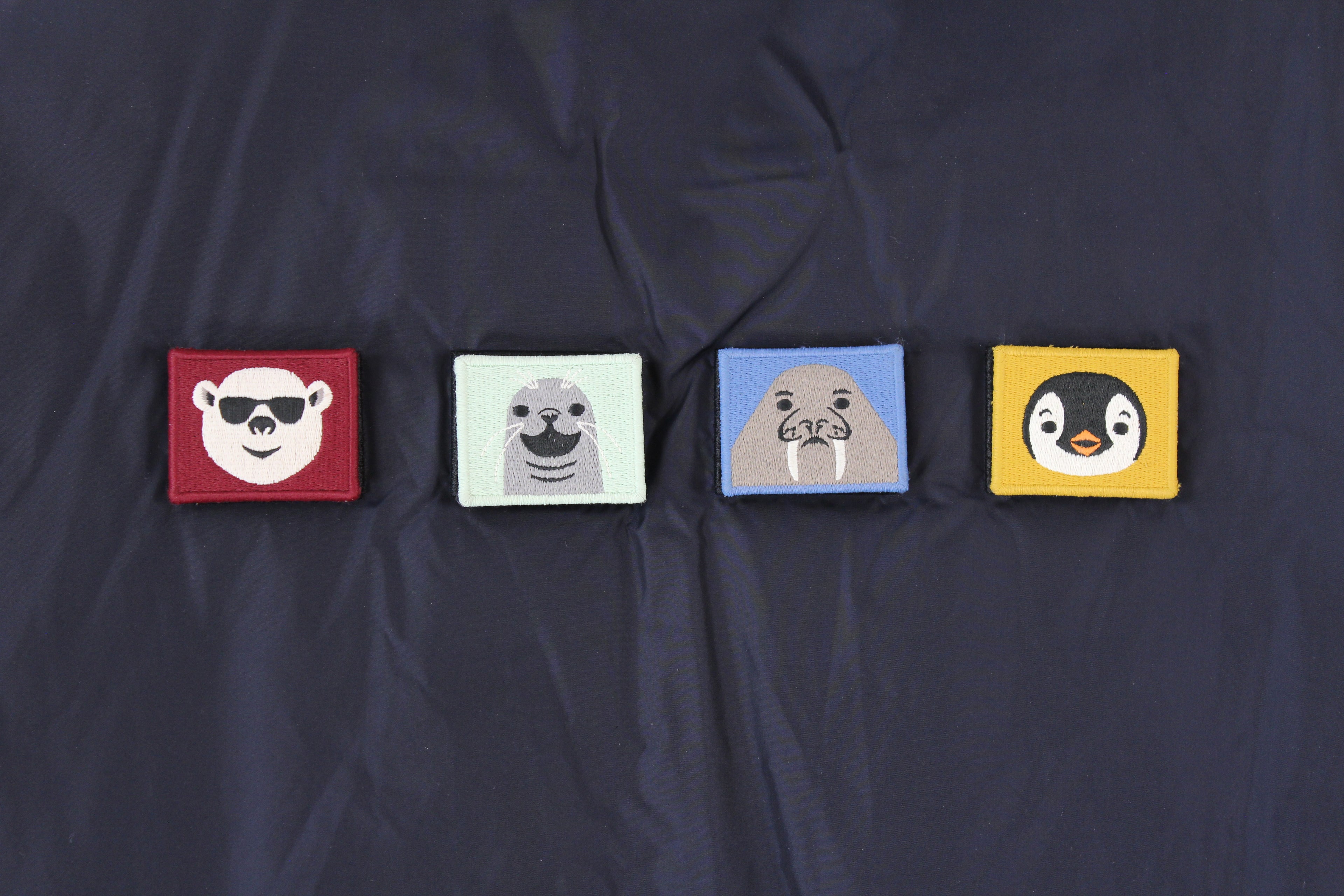 Acne Studios Face Patch Padded Bomber Jacket 'Navy'